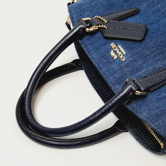 Coach Blue and Black Crossbody Bag - Picture 6 of 15